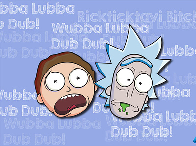 Rick And Morty adobe adobe illustrator animation art artist creative design illustration logo morty rick rickandmorty