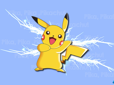 Pikachu adobe adobe illustrator animation design illustration pika pikachu pokemon pokemon art pokemon go pokemongo
