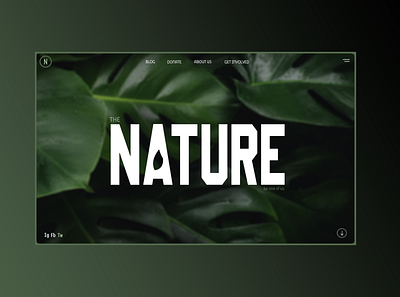 greenery design flat ui ux web