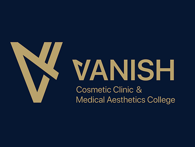 Vanish Cosmetic Clinic Logo beauty beauty salon branding clinic cosmetic design illustration logo logodesign logos logotype