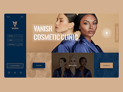 Vanish Cosmetic Clinic Toronto beauty beauty salon branding clinic cosmetic design skincare skincare branding ui ui ux uidesign uiux xd xd design