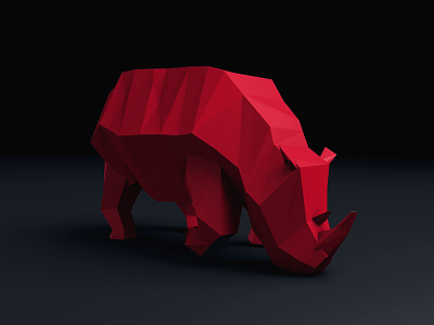The Rhino - Low Poly