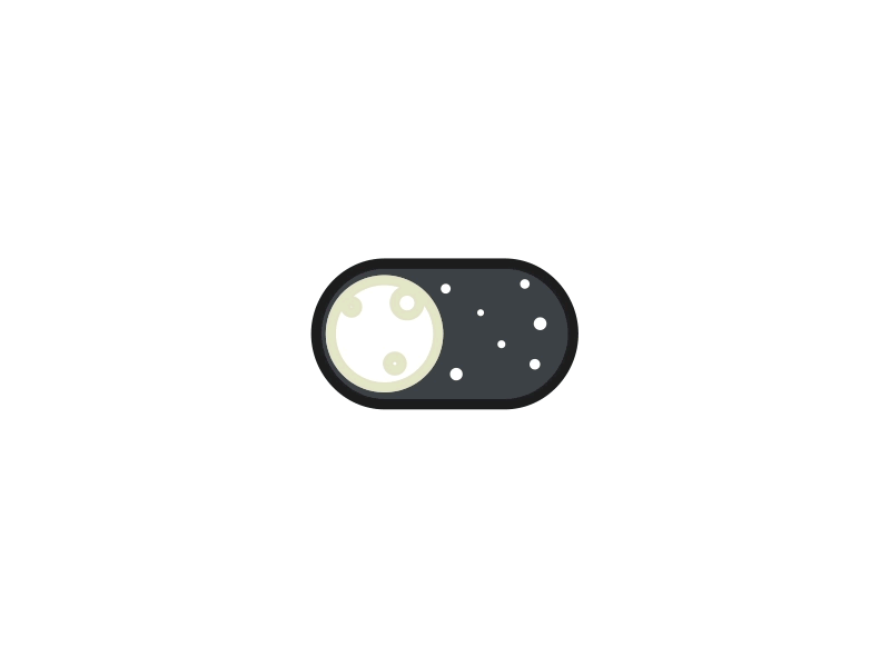 Day/Night Toggle Button - GIF animation app day design gif illustration ios night rebound sun switch toggle