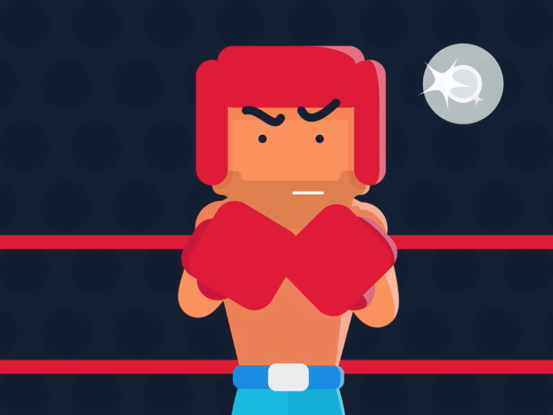 Boxing - GIF 2d animation box boxing fight flash punch rocky