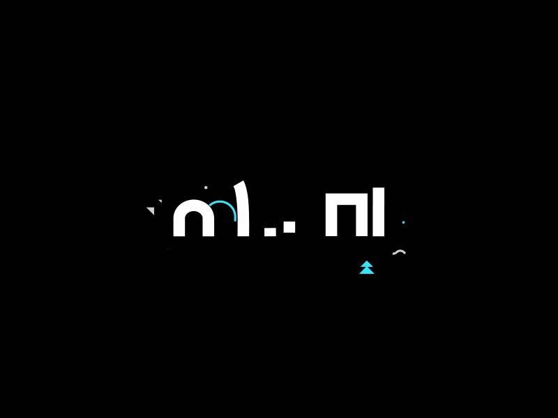 mllnnl Logo Animation - GIF accent black close loop open simple strokes white