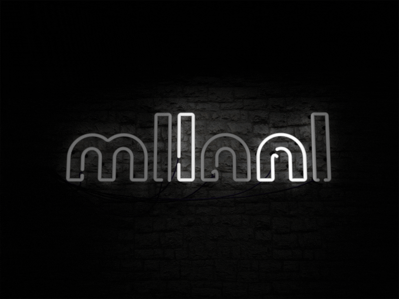 mllnnl Lights - GIF 3d cinema 4d tube sharp wall zoom flicker neon