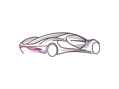 Concept Car art future illustration marcedes minimal