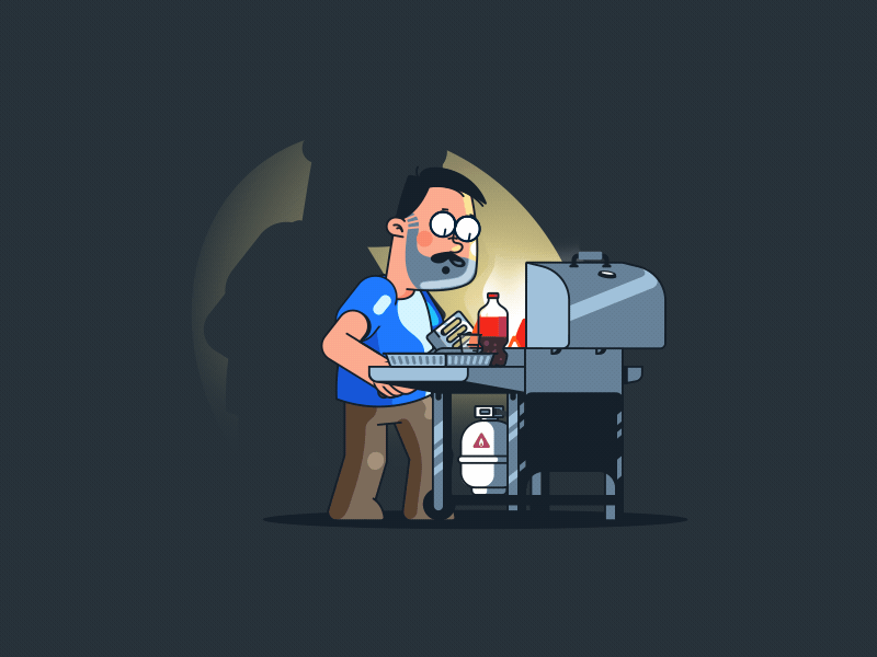 Grillin GIF by Tsuriel ☰ on Dribbble