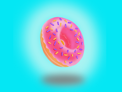 Donut illustration design donut draw illustration ipad procreate vector