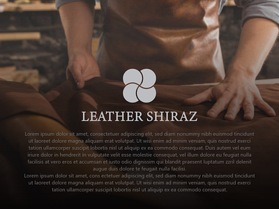 leather shiraz logo design