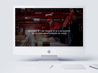 GeoPost Website (2015) design ui ux website