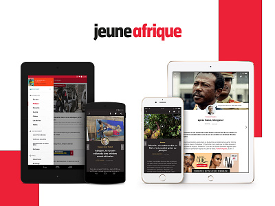 Jeune Afrique Group's Mobile App app design mobile ui ux