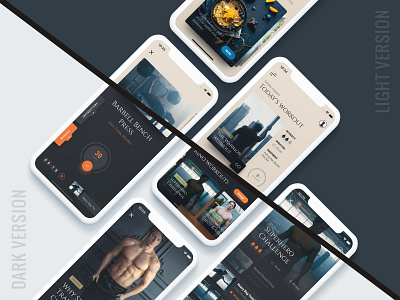 Your Fitness App app design mobile ui ux