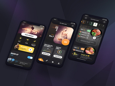Muscle Over 40 App app design mobile ui ux