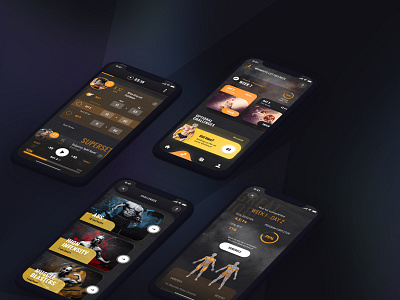 Muscle Over 40 App - Workout XP app design mobile ui ux