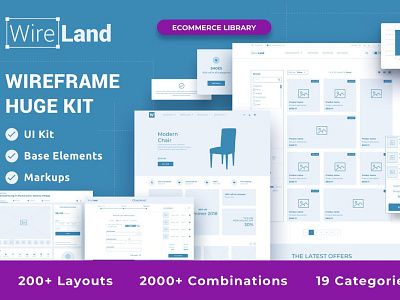 Wireframe Library for Ecommerce - DOWNLOAD