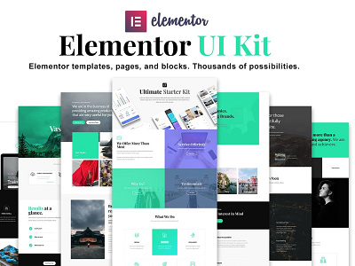 Elementor UI Kit, Templates, Blocks