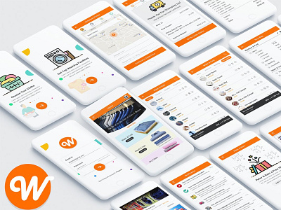 Wash It Laundry Service UI Kit
