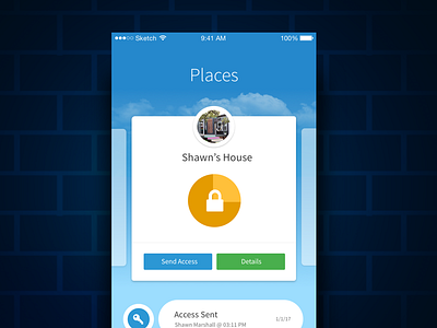 Smart Lock App Dashboard ios iot mobile smarthome smartlock
