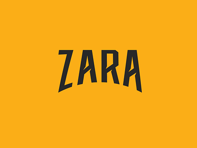 zara logo branding creative design creative logo design flat logo logobrand logodesign logotype vector