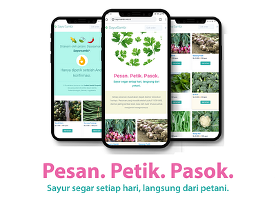 Sayur Sambi Website ai app branding design grocery app mockups ui ui ux ui design uiux ux web website website concept