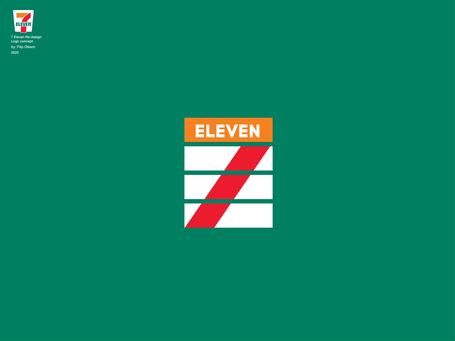 7 Eleven Re-design Logo by Filip Olsson on Dribbble