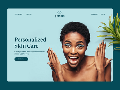 Perskin - Personal Skincare webdesign