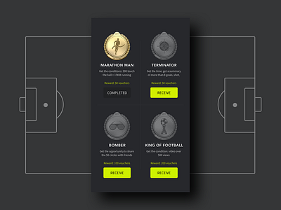 Football badge :) badge football game icon man soccer sport terminator trophy ui