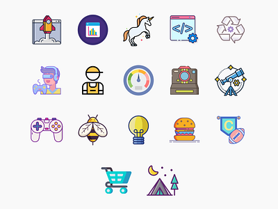 Mix of Icons app design flat free icon icon set iconography illustration ui ux