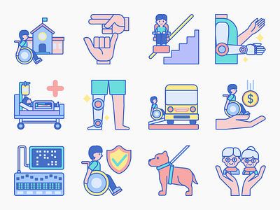 Disability Icon Set