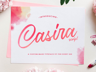 Casira Custom Made Font casira custom design font hand written made script vector