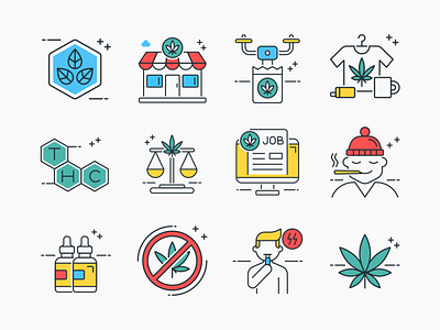 Marijuana Icon Set