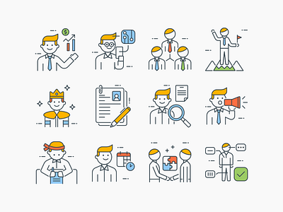 Business People Icon Set