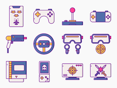 Geek Culture Icon Set character culture design element fashion fun gaming geek glasses hipster icon illustration nerd retro set symbol technology vector video vintage