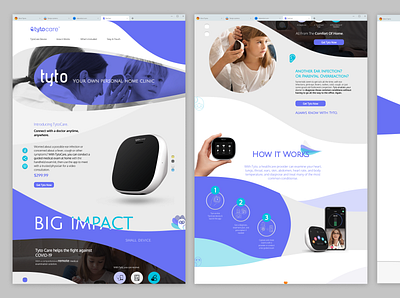 TytoCare Redesign - One Pager desktop healthcare one pager product page ui ux design