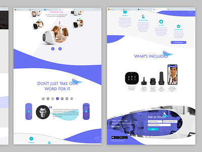 TytoCare - One Pager Redesign2 desktop one pager product page ui