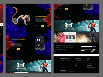 Under Armour Homepage Redesign - Desktop