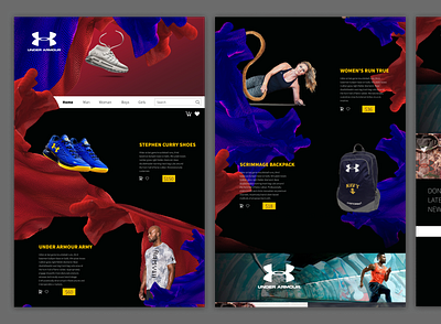 Under Armour Homepage Redesign - Desktop1 design desktop homepage under armour