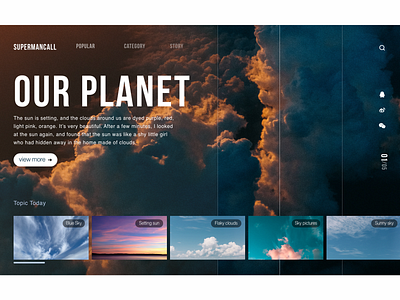 our planet design earth illustration sky web