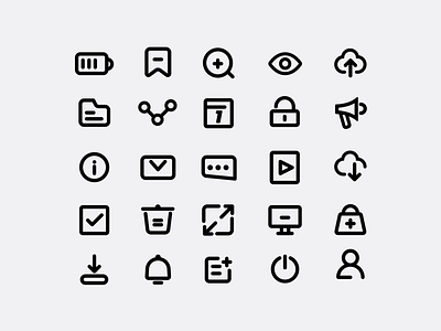 Icon Set design icon ui ux