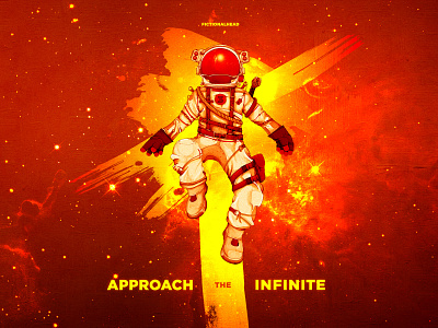 Approach The Infinite Album Art album art art astronaut colorful digital art digital illustration illustration illustrator music nebula space vector