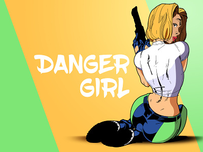 Danger Girl art cartoon character colorful comic book comics comix cute dangergirl dangerous digital art digital illustration illustration illustrator vector