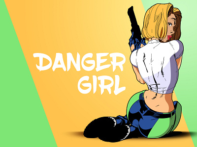 Danger Girl art cartoon character colorful comic book comics comix cute dangergirl dangerous digital art digital illustration illustration illustrator vector