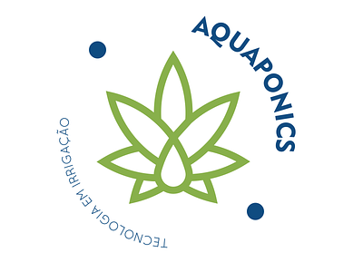 AQUAPONICS branding design icon illustration illustrator logo marca minimal vector web