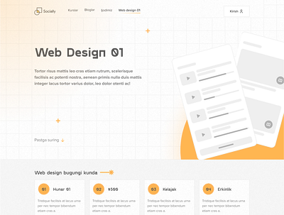 Landing page for Socially Design Academy copywork landing page ui ux