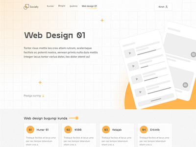 Landing page for Socially Design Academy