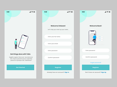 Landing page for Mobile app