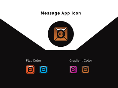 Message app icon abstract app icon design app icon brand identity design branding colorfull icon design flat icon gradient design icon design logo design message app icon mobile app icon package. vector icon pack