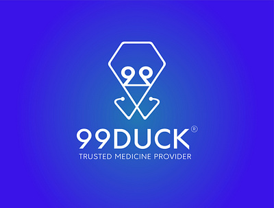 99 Duck | Medicine store minimalist logo branding app icon brand design brand identity brand logo design branding duck duck logo flat design logo logo design logoinspirations medical medicine minimalist minimalist logo professional logo shop store typogaphy typography