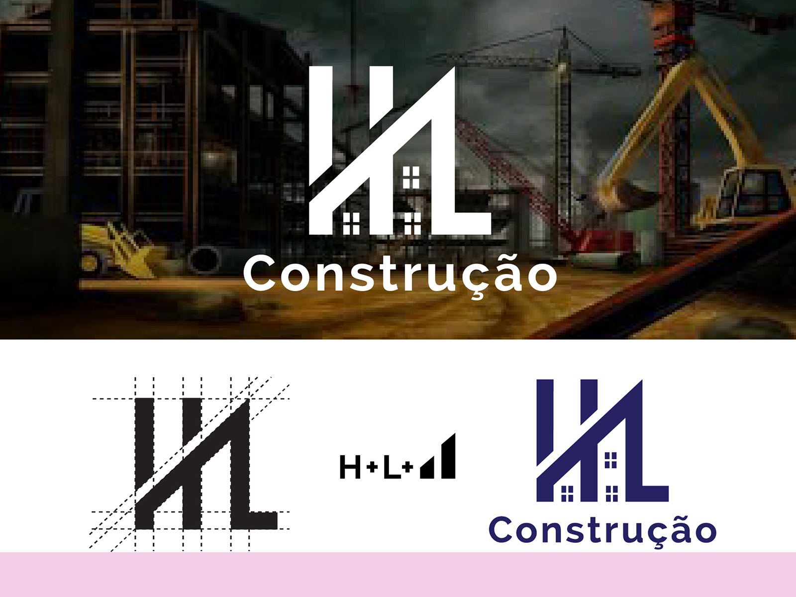 HL Construction | Modern Construction Company Logo Inspiration by ...